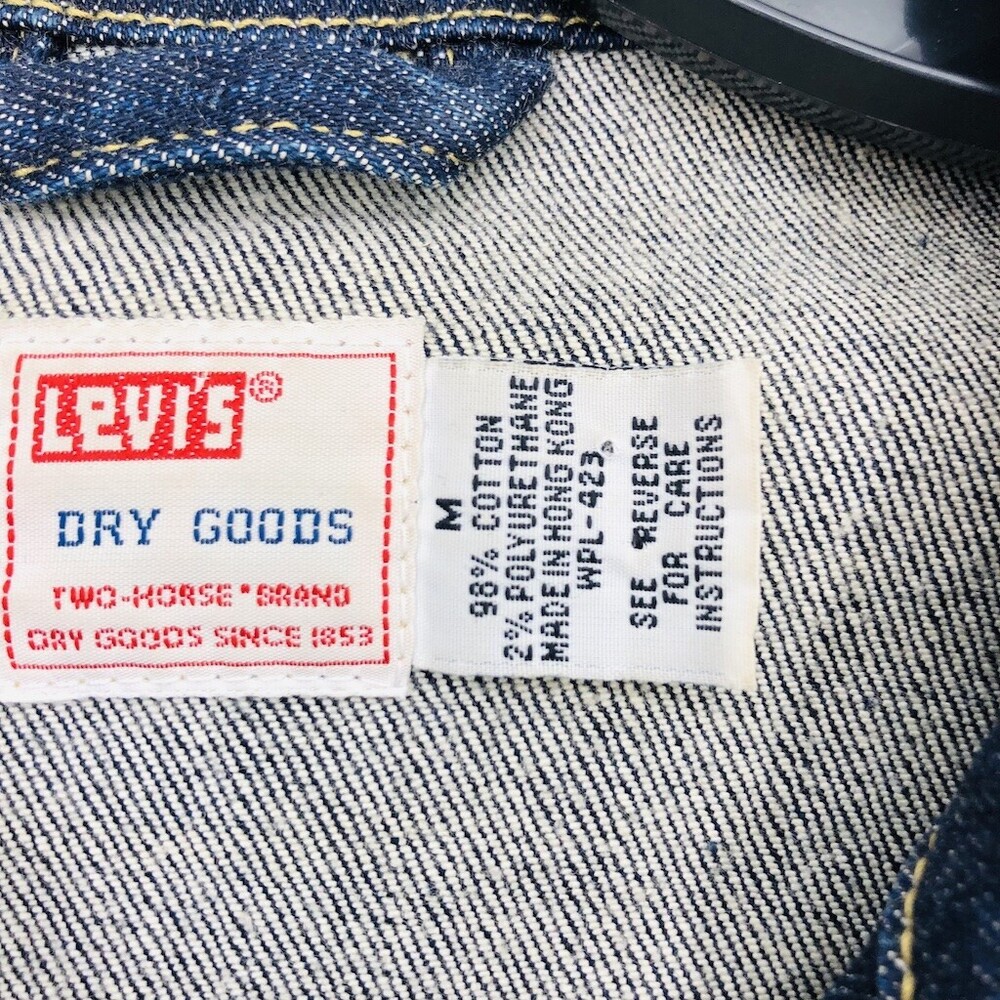 Levi's Dry Good WPL-423 Women's Blue Cotton Long Sleeve Denim Jacket Size Medium - Picture 10 of 10